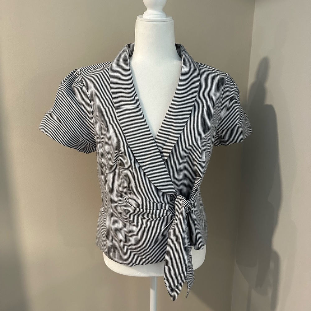 Willi Smith striped denim top